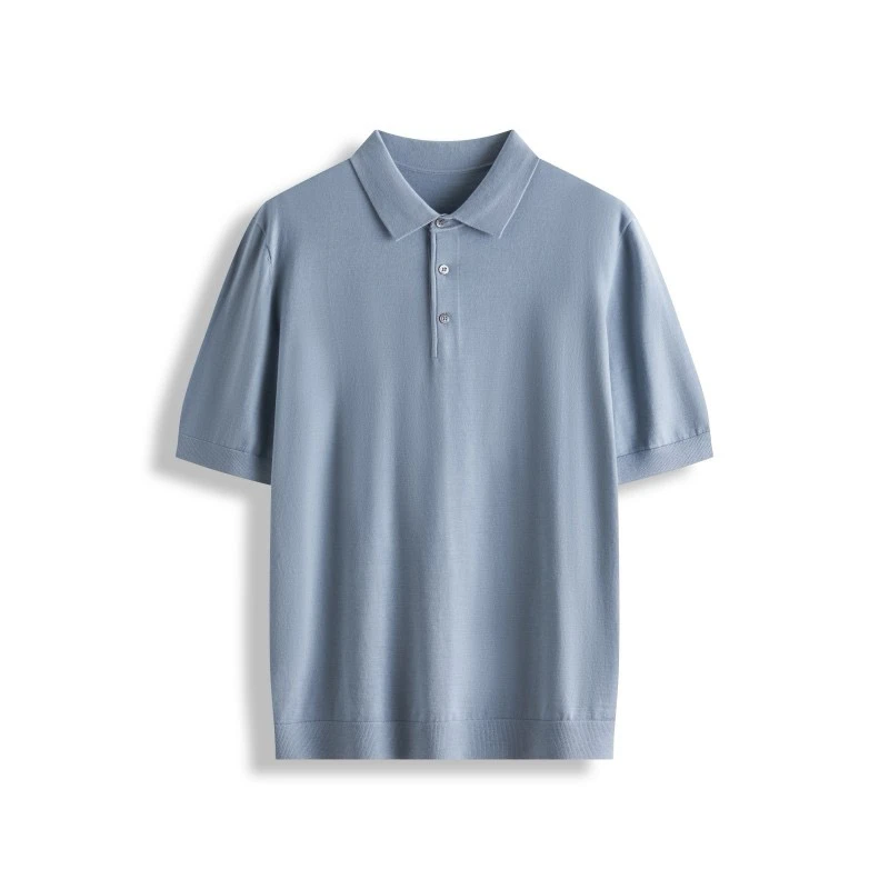 常规款罗纹装饰男薄款短袖Polo衫polo时尚男士舒适休闲