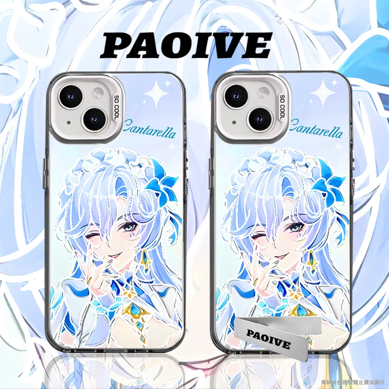 适用苹果华为vivo一加iPhone14小米三星鸣潮坎特蕾拉防摔彩银手机