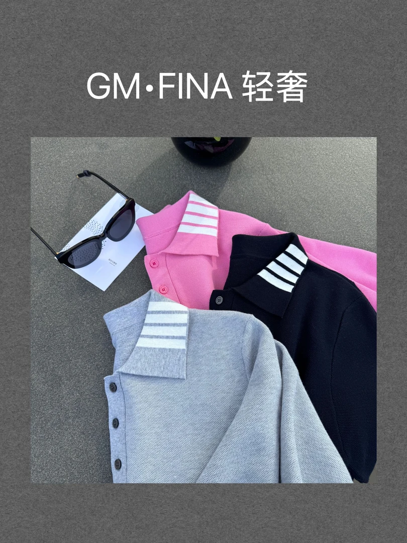 HG夏季POLO男女同款百搭显瘦撞色时尚休闲夏季85232条纹上衣轻奢