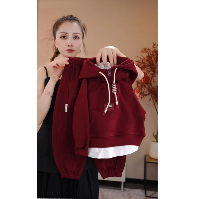 春季儿童洋气圆领宽松套装宝宝运动休闲韩版时尚炸街两件套