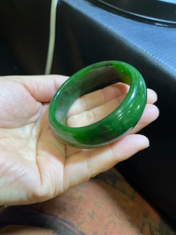 俄罗斯红皮老料轮胎手镯，色辣