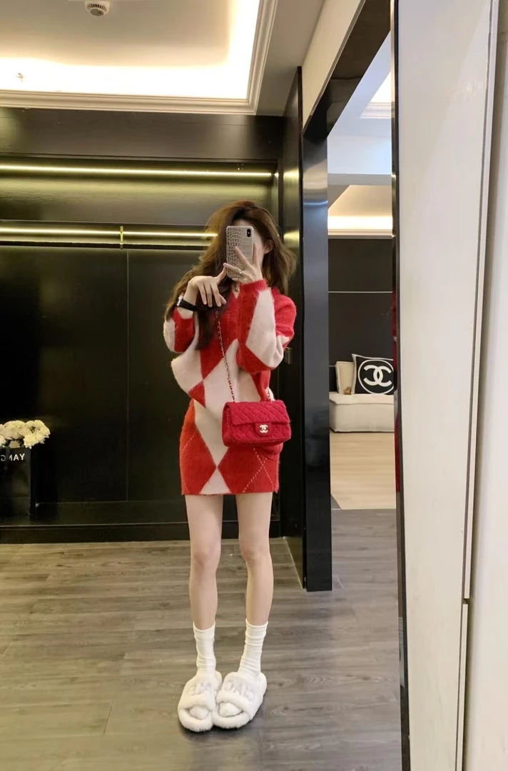 网红套装女2025新款爆款洋气针织时尚休闲百搭宽松慵懒风秋冬女装