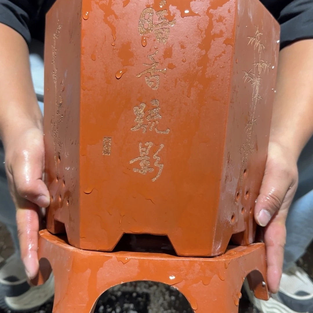 紫砂花盆口径20 19