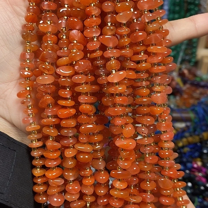 玛瑙/玉髓未镶嵌珠宝半成品天然南红手链（2条）