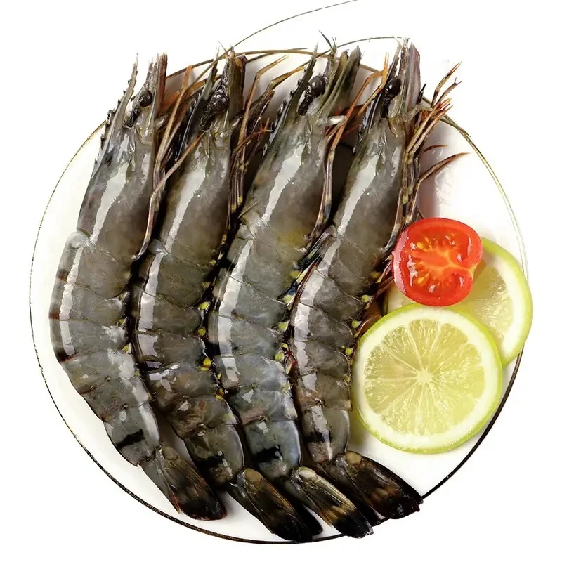 4斤净重812特大黑虎虾18-21公分金刚虾活虾速冻海水大虾3斤送1斤M