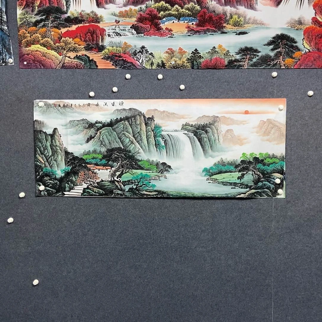 国画小六尺山水一幅