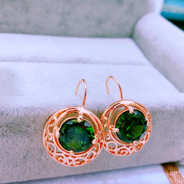 合金玻璃耳饰 maysirang 妈妈款耳环 时尚 مايسىرەڭ 洋气民族风