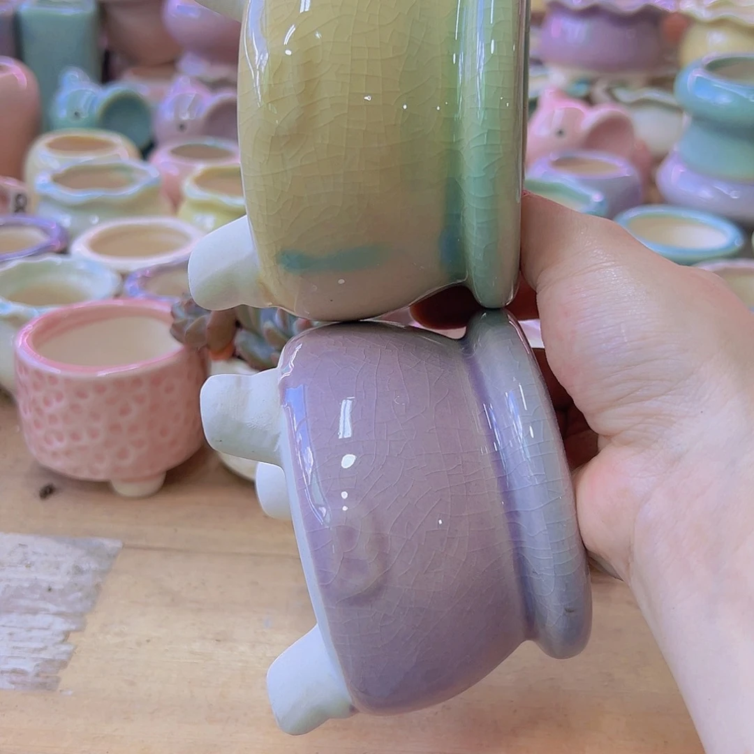 陶瓷花盆当场满12包邮