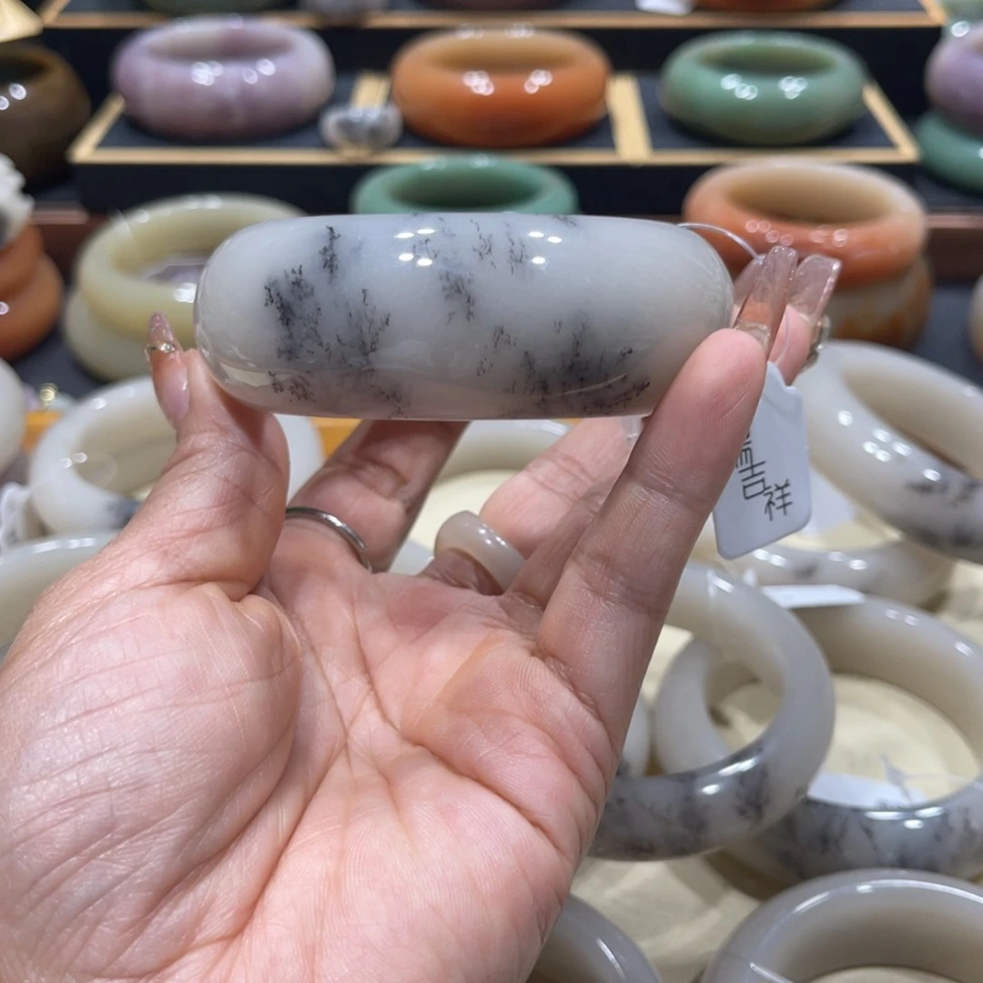 未镶嵌手镯石英岩玉原*清