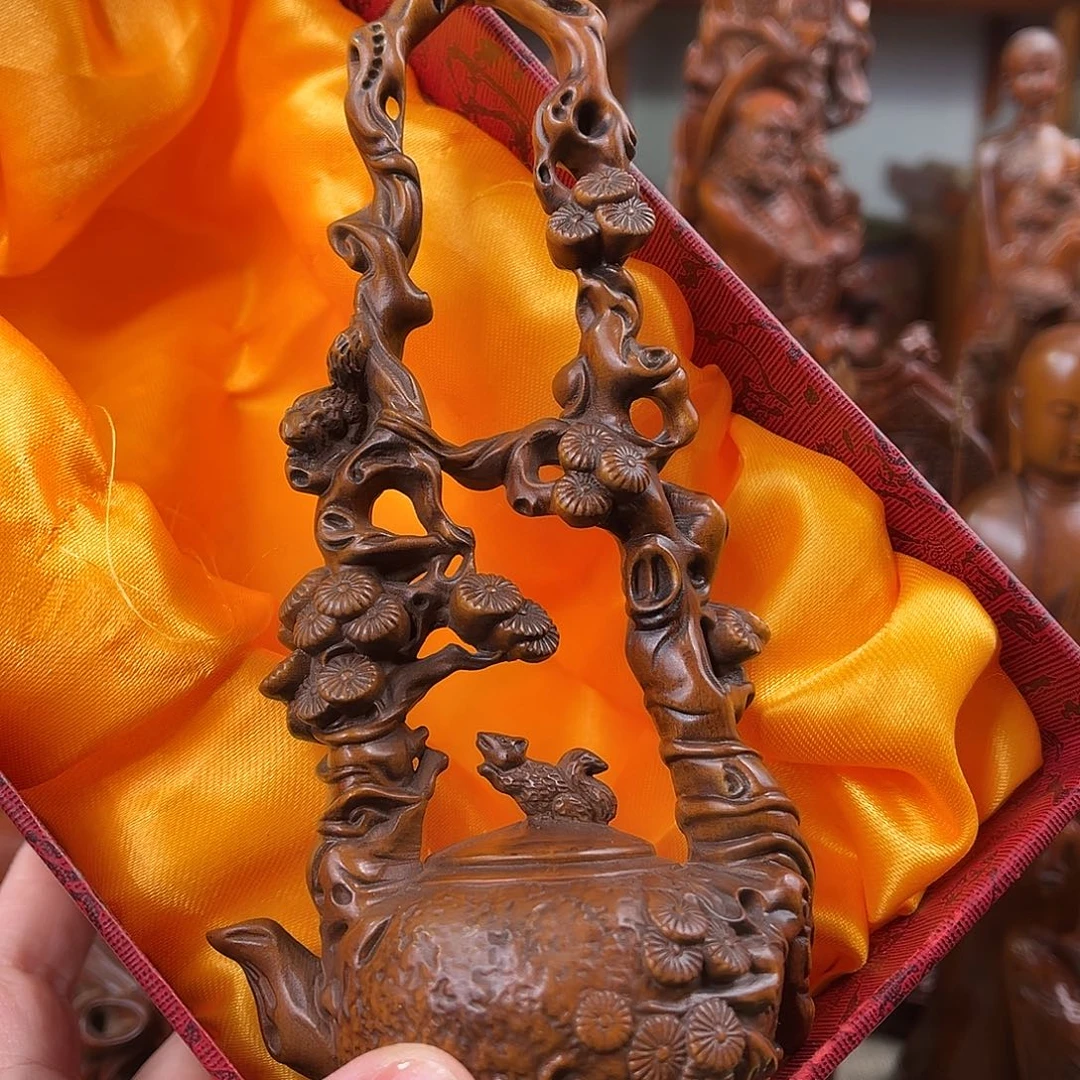 黄杨木黄杨木雕刻高度16厘米