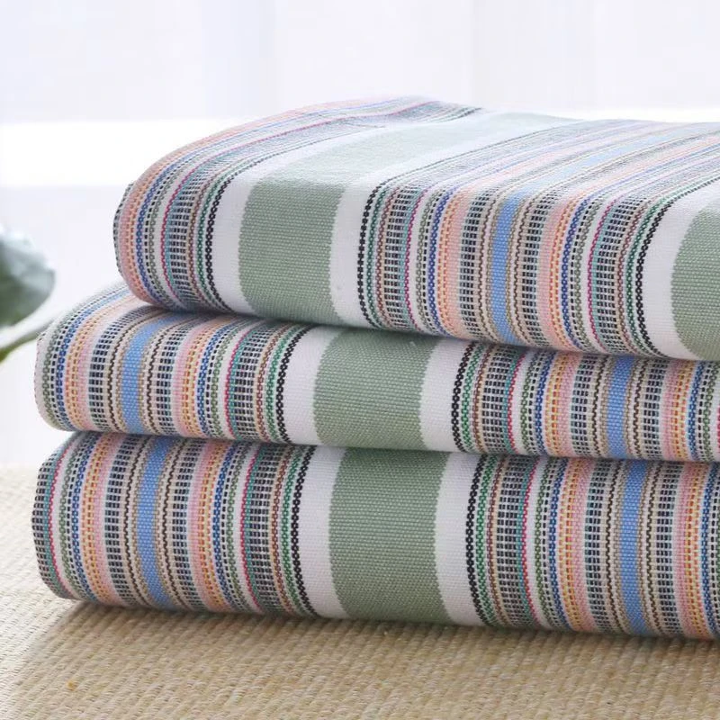 加大加厚特厚纯棉老粗布床单炕单榻榻米专用透气吸汗亲肤条纹