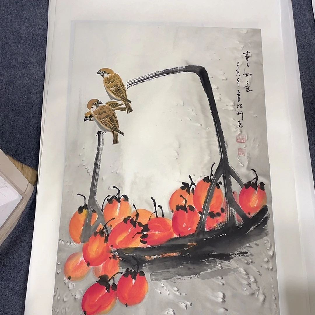 国画作品小姐姐放漏…