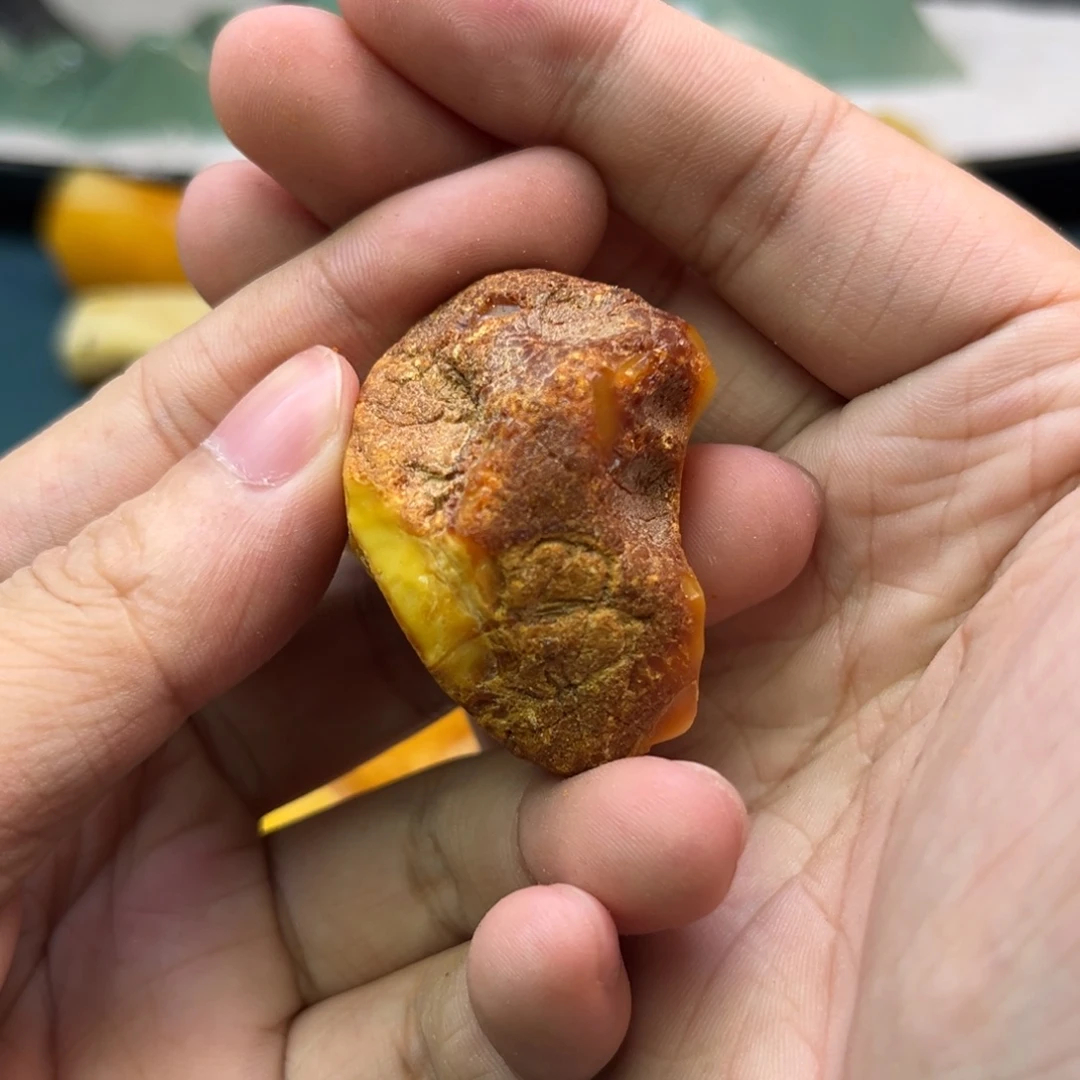 江***枫定制琥珀未镶嵌蜜蜡原石不退不换