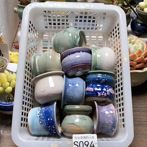 紫砂花盆094微瑕品口径4到5左右