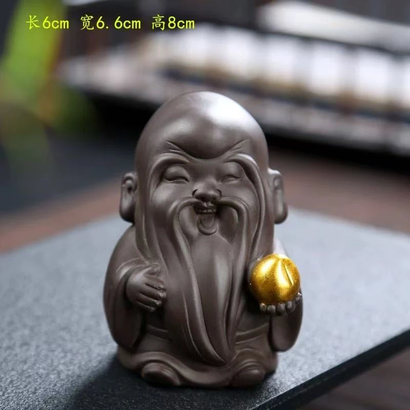 【现货】紫砂寿星茶宠TJ160