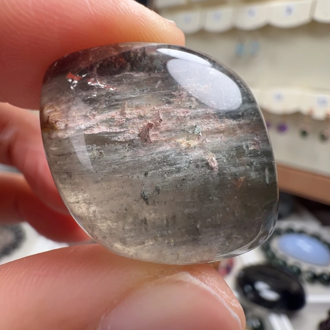 未镶嵌水晶颈饰天然幽灵水晶