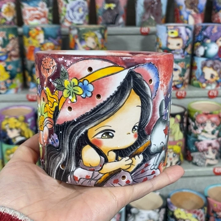 景德镇精品沐雨美盆特价8.5/9