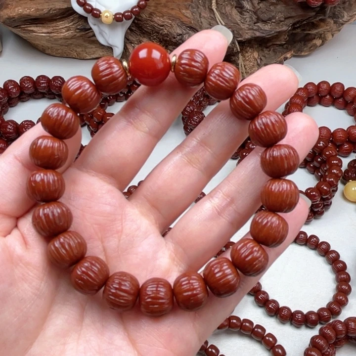 猴头核桃吊坠土豪12➕红