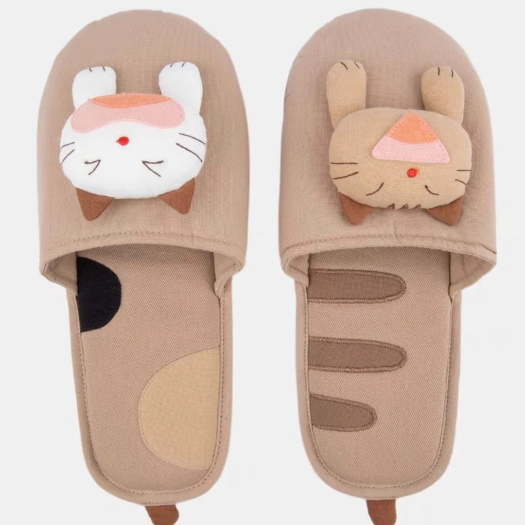 HIKOSEN CARA/卡拉猫小猫棉拖鞋