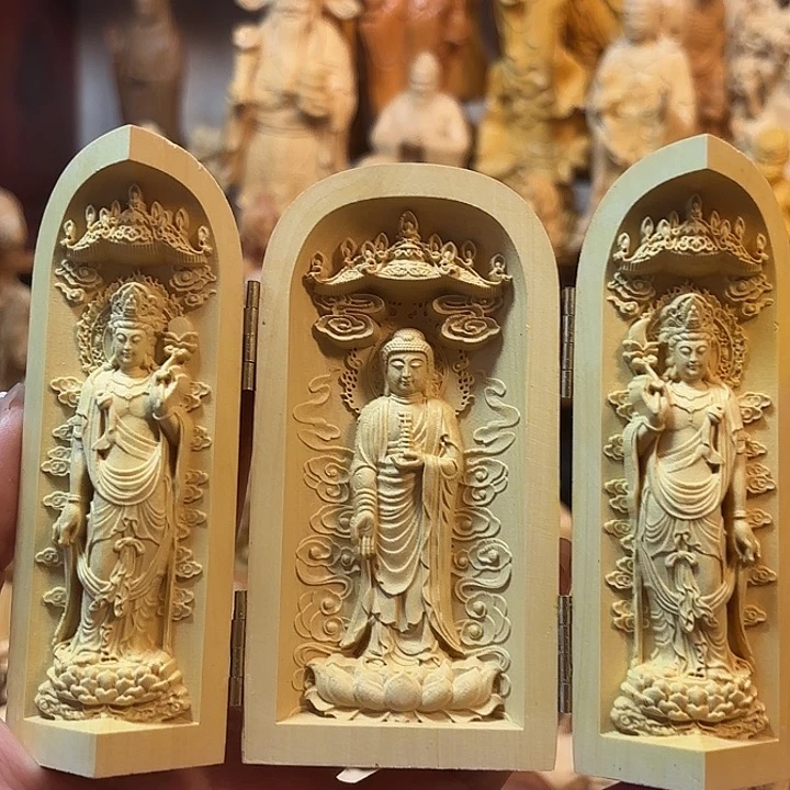 黄杨木黄杨木瑕疵三圣
