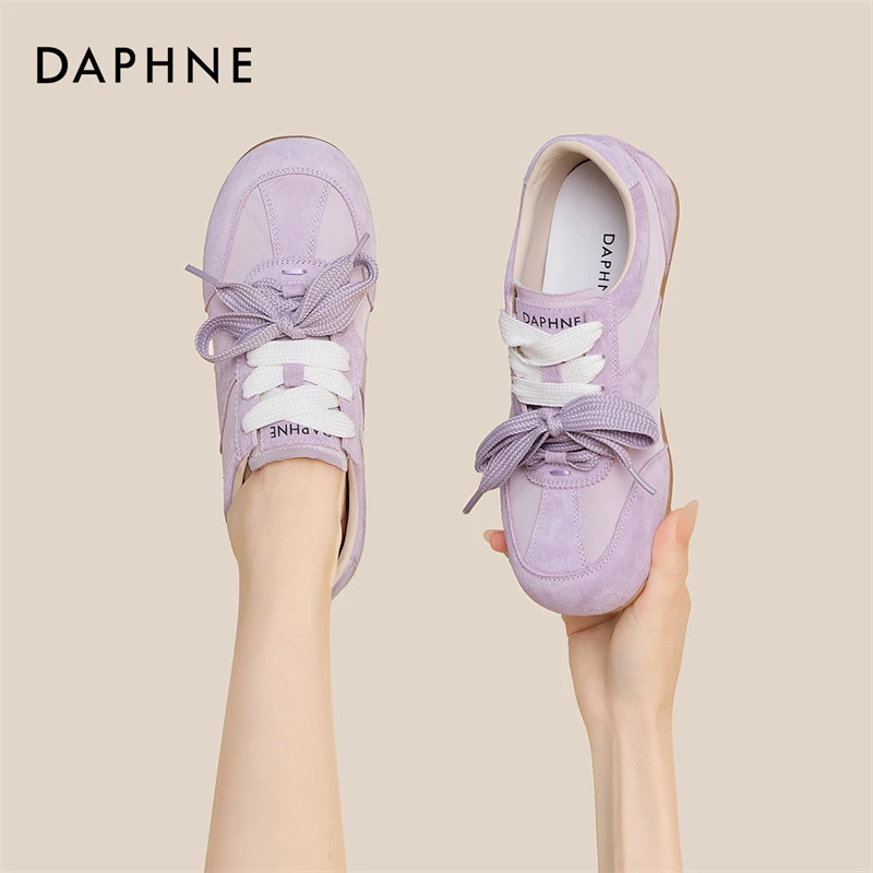 达芙妮厚底德训鞋女2025年秋季新款休闲软底阿甘鞋芭蕾风百搭女鞋