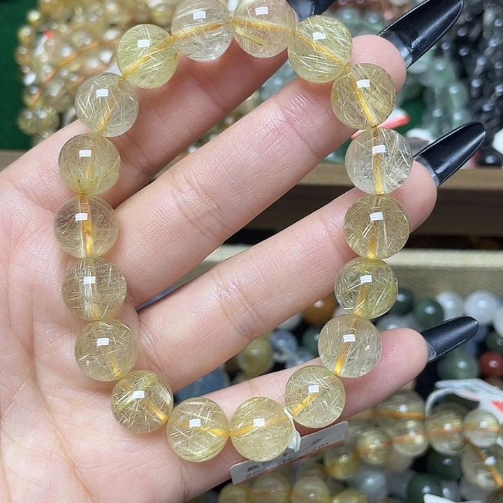 未镶嵌手链水晶金发晶12