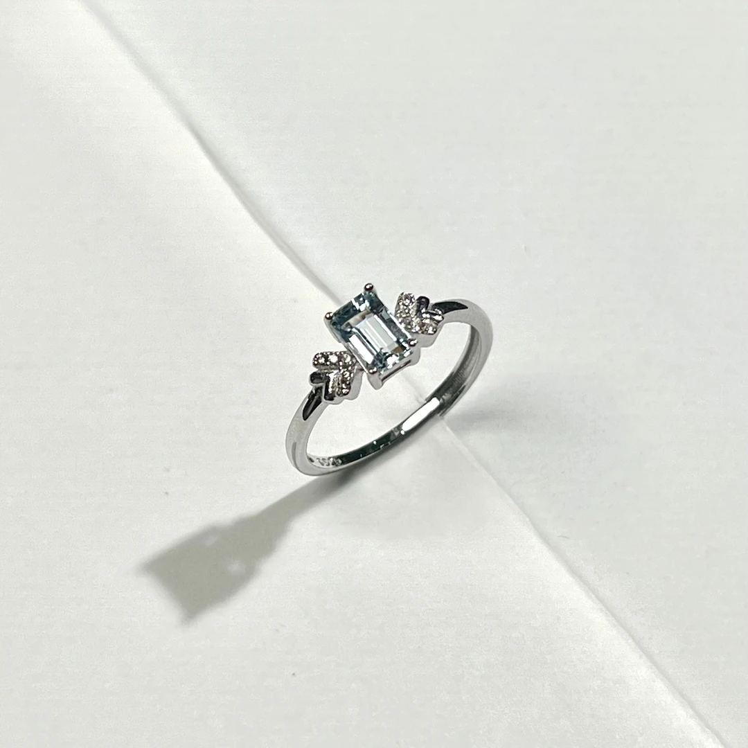 s925海蓝宝戒指 KT24080706