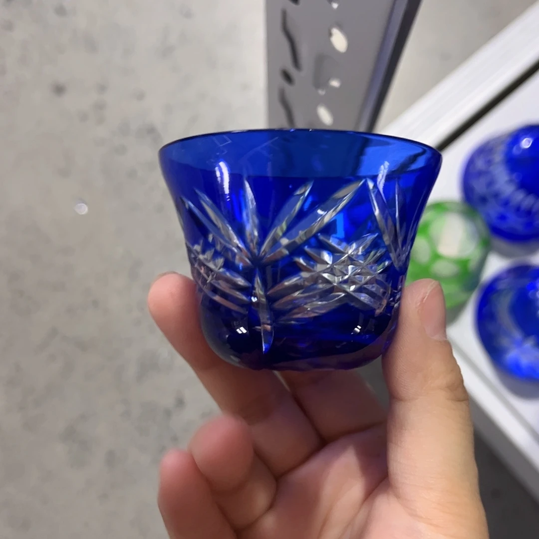 水晶玻璃高脚款微瑕一个