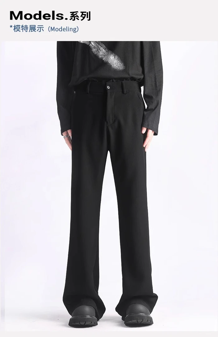 高个子女生175加长版直筒西装裤180超长版显瘦遮肉微喇拖地裤