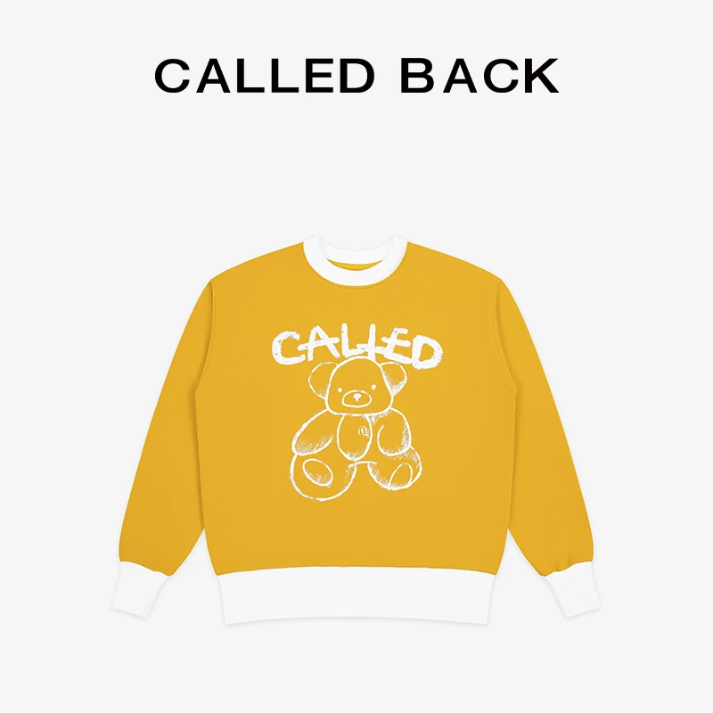 CALLED BACK2025新款百搭休闲时尚黄色卫衣 2-7