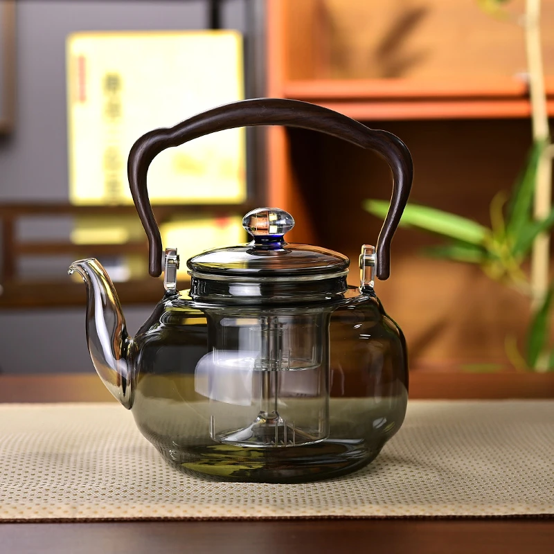 玻璃壶家用过滤泡茶壶大容量高端新型蒸煮壶大号加厚耐热煮茶