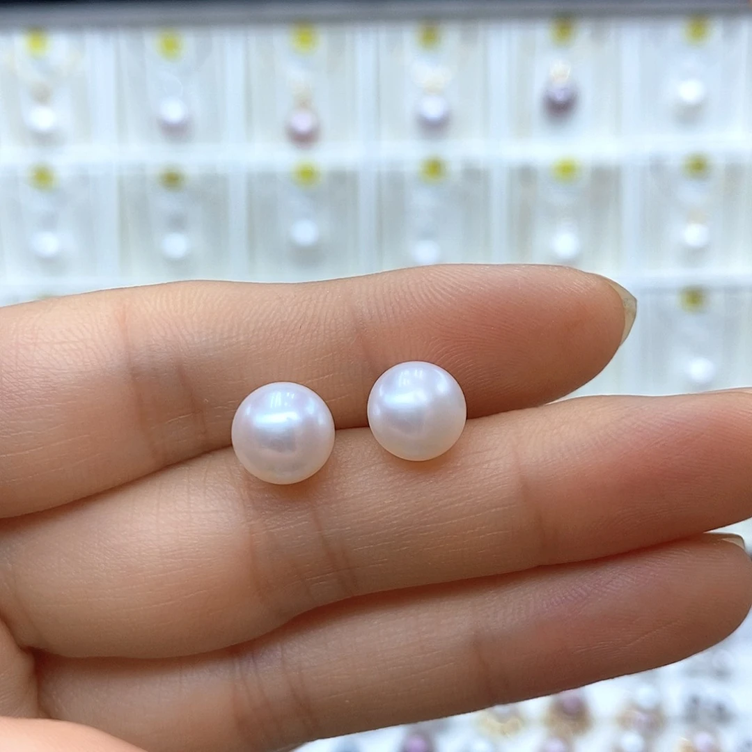 淡水珍珠银S925镶嵌吊坠(赠链)
