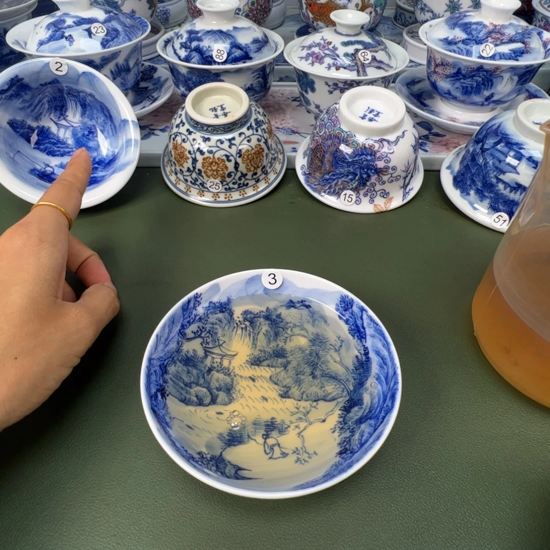 景德镇纯手工纯手绘茶具木木3
