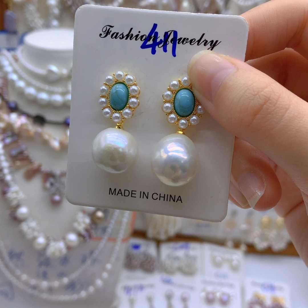 淡水珍珠颈饰合金