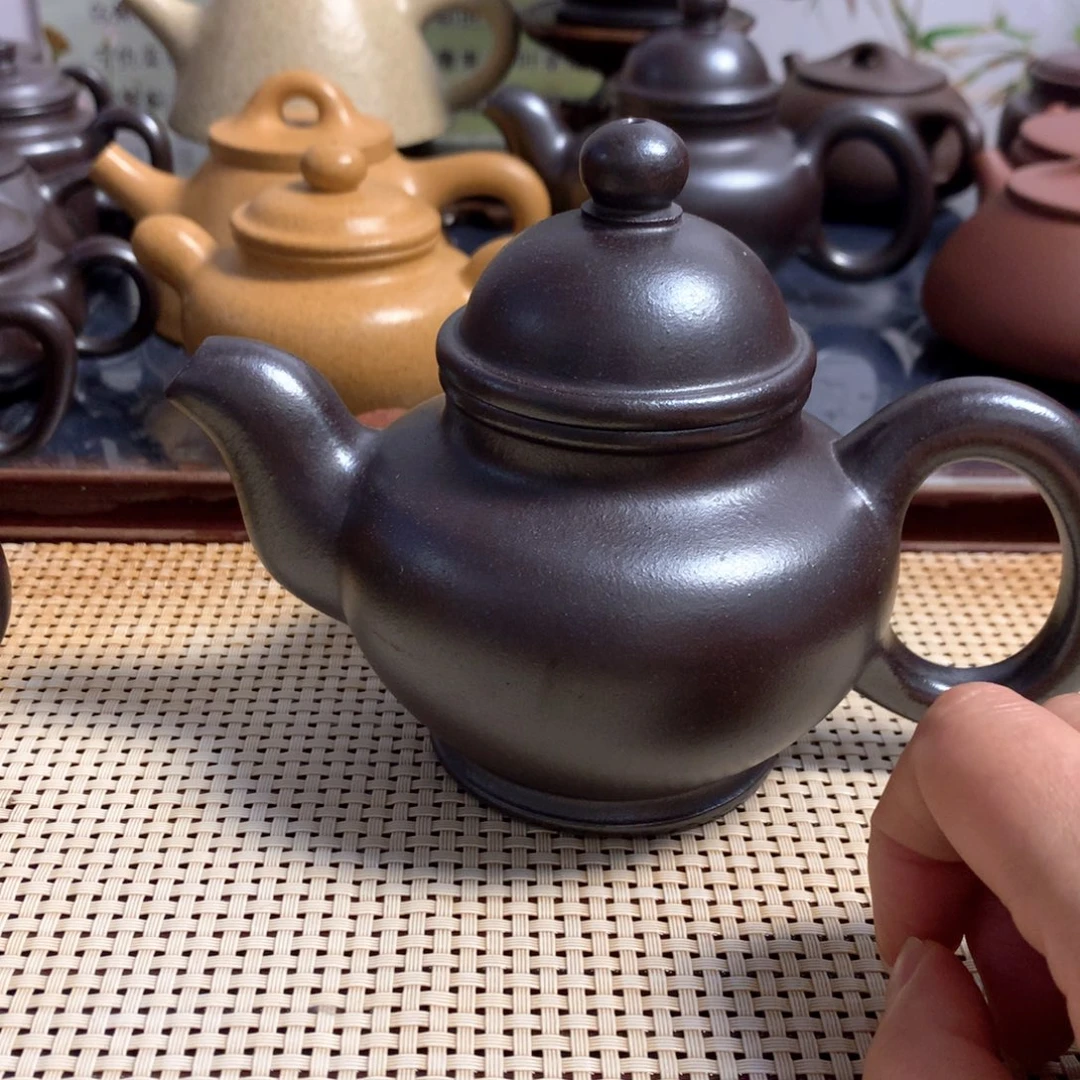 润***础茶壶紫砂宜兴原矿石红dggh