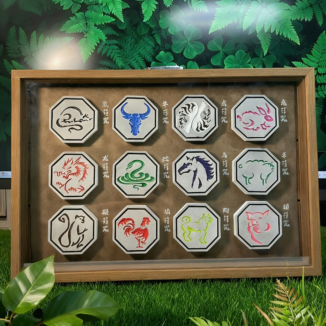 成龙历险记十二符咒/摆件/实心版/仿石材质