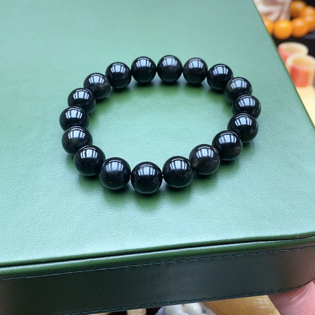 驼骨手串/手链12mm黑驴蹄骨