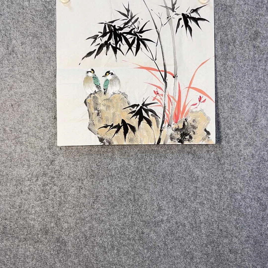 国画314 花鸟在此处飞翔也不太