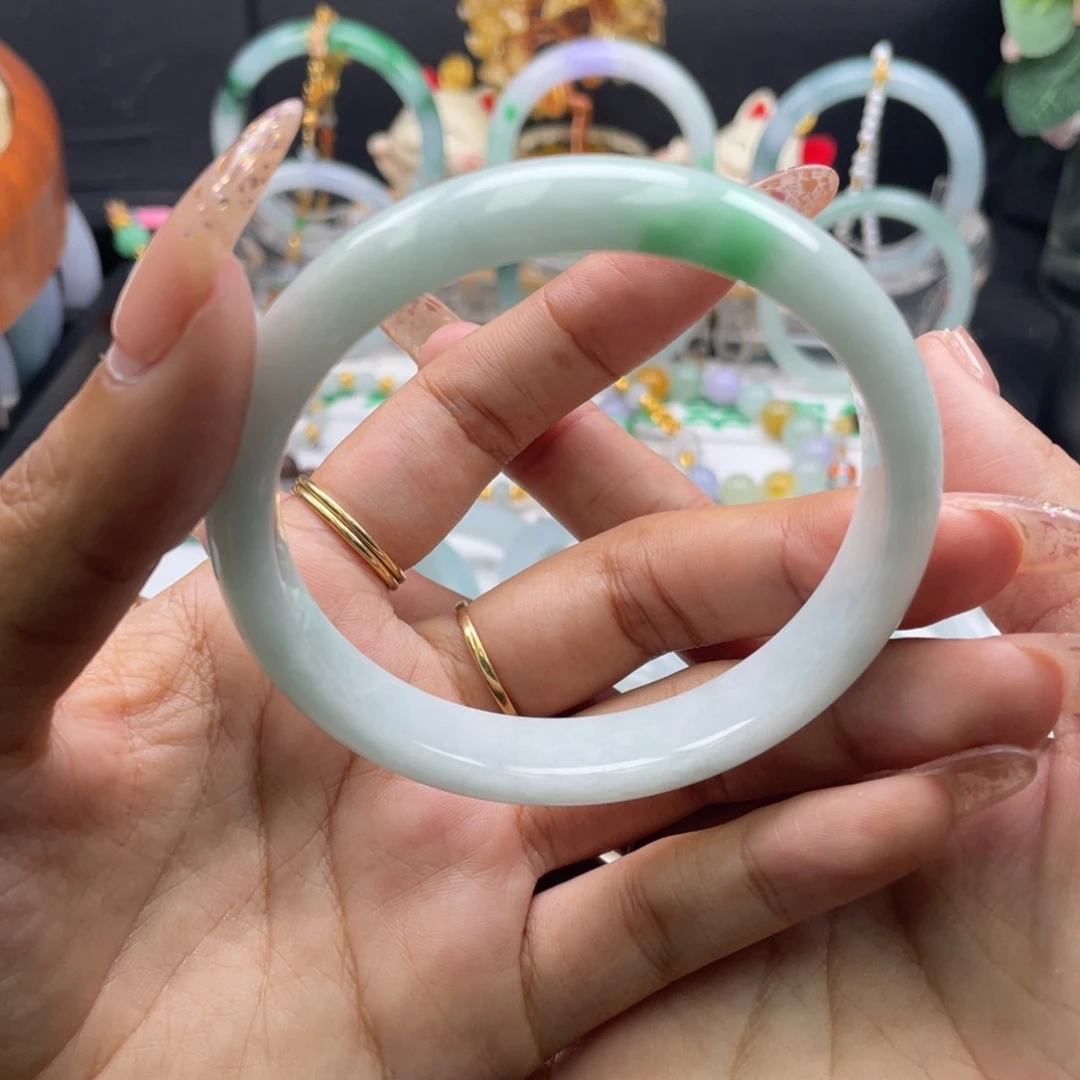 翡翠未镶嵌手镯6099 9