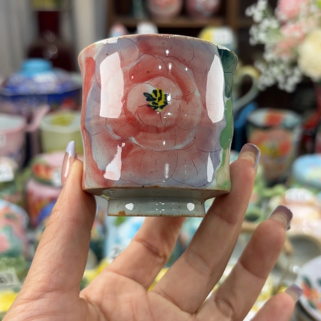 瓷片景德镇手绘高温釉下彩陶瓷茶具