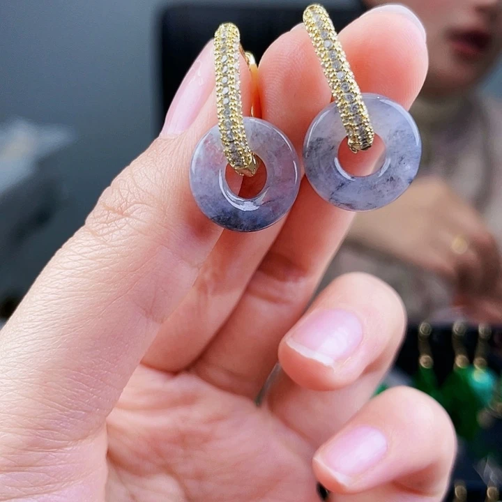 翡翠耳饰未镶嵌饰品