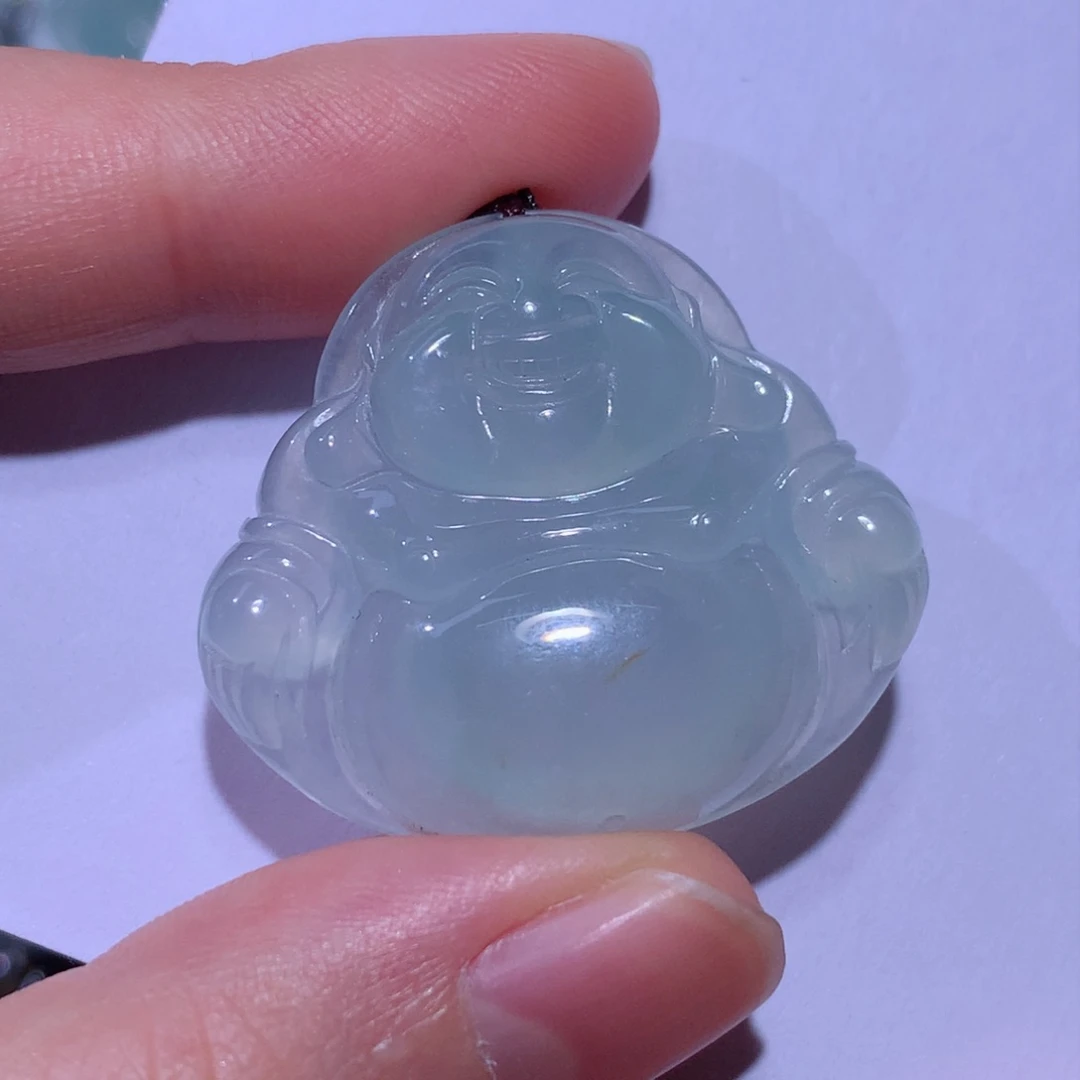 翡翠颈饰未镶嵌燕**品佛公