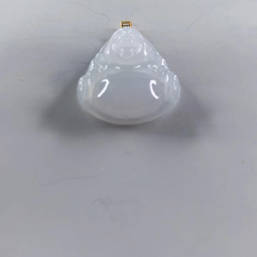 翡翠未镶嵌颈饰缅甸天然A货翡翠 佛公