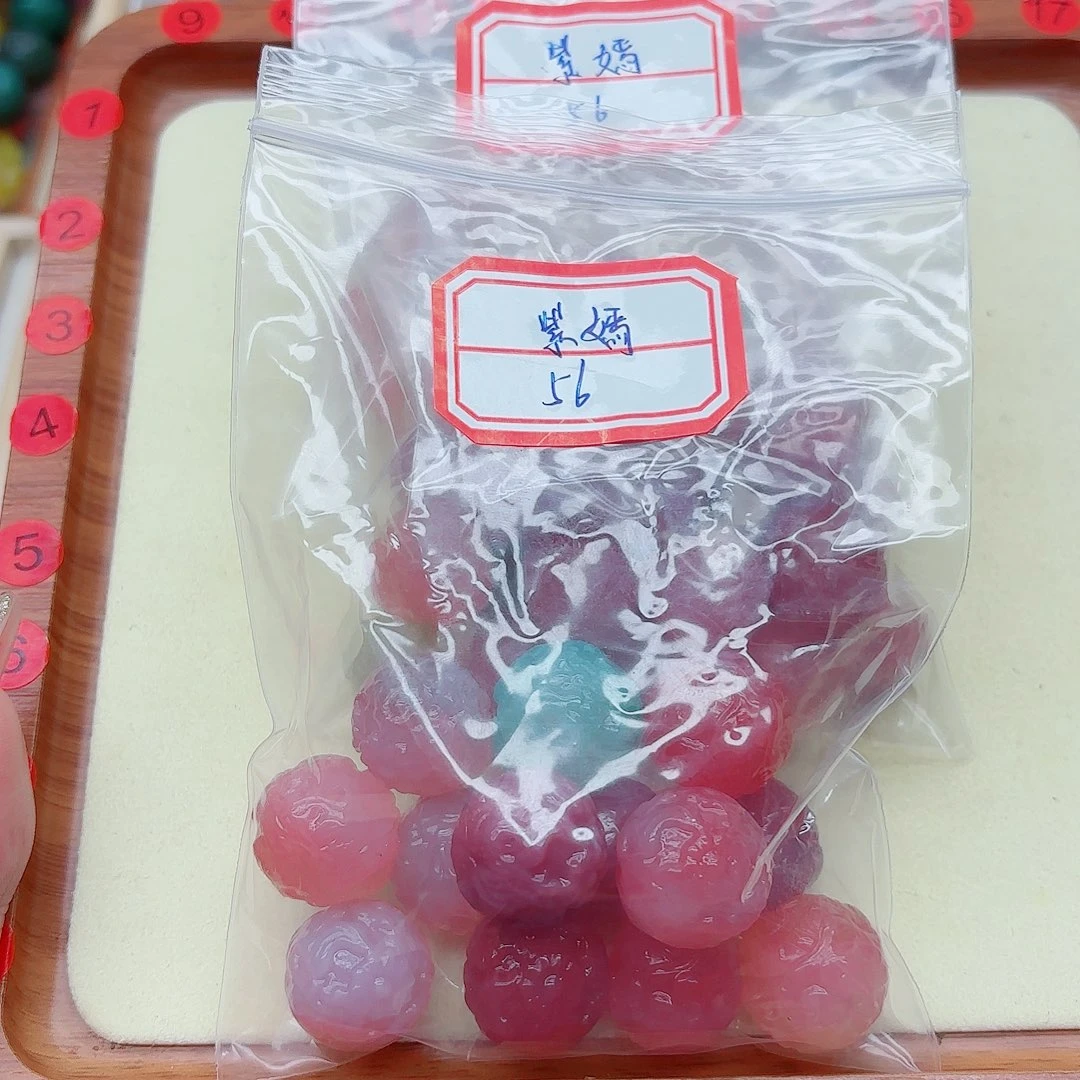 玛瑙/玉髓手链未镶嵌@*娅盐源56