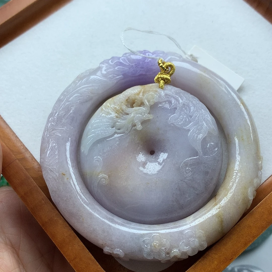 翡翠未镶嵌手镯复古风格57