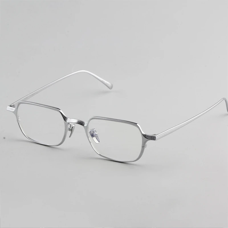 锤纹眼镜精致纯钛眼镜框超轻近视眼镜架男全框方框配近视镜脸1098