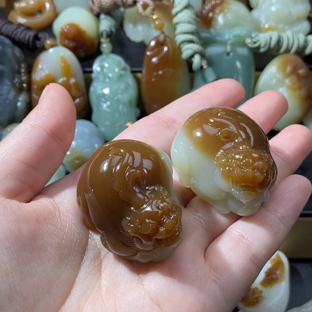 没***字和田玉未镶嵌吊坠(不含链)