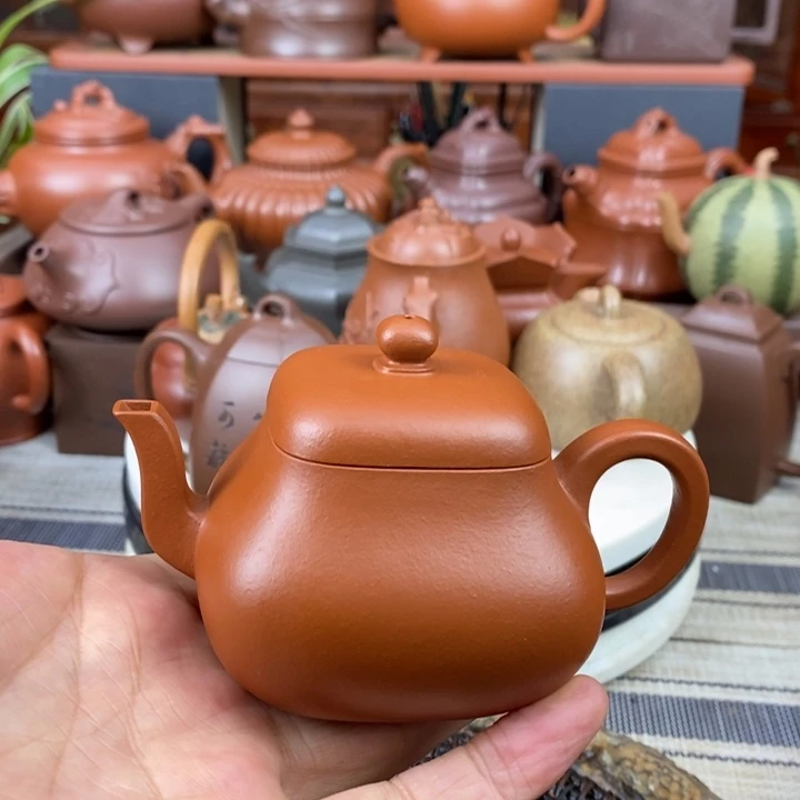紫砂茶壶四方君德150Cc原矿赵庄朱泥特价