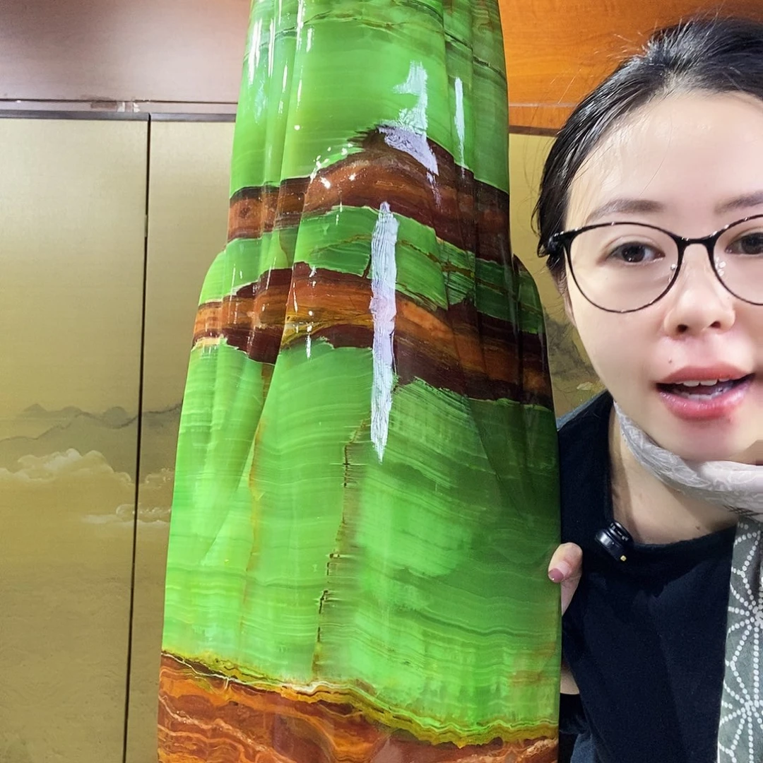 石材山水画作品摆件
