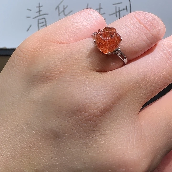 水晶银S925镶嵌戒指